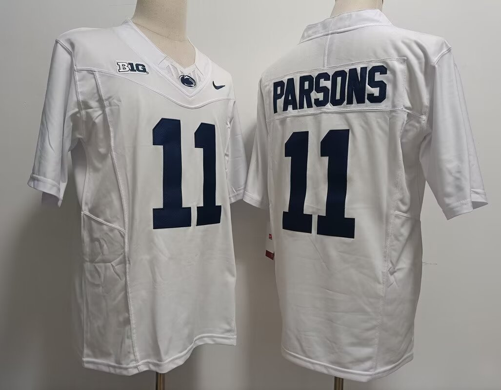 2024 NCAA Men Carolina Cougars #11 Micah Parsons white nike jersey->ncaa teams->NCAA Jersey